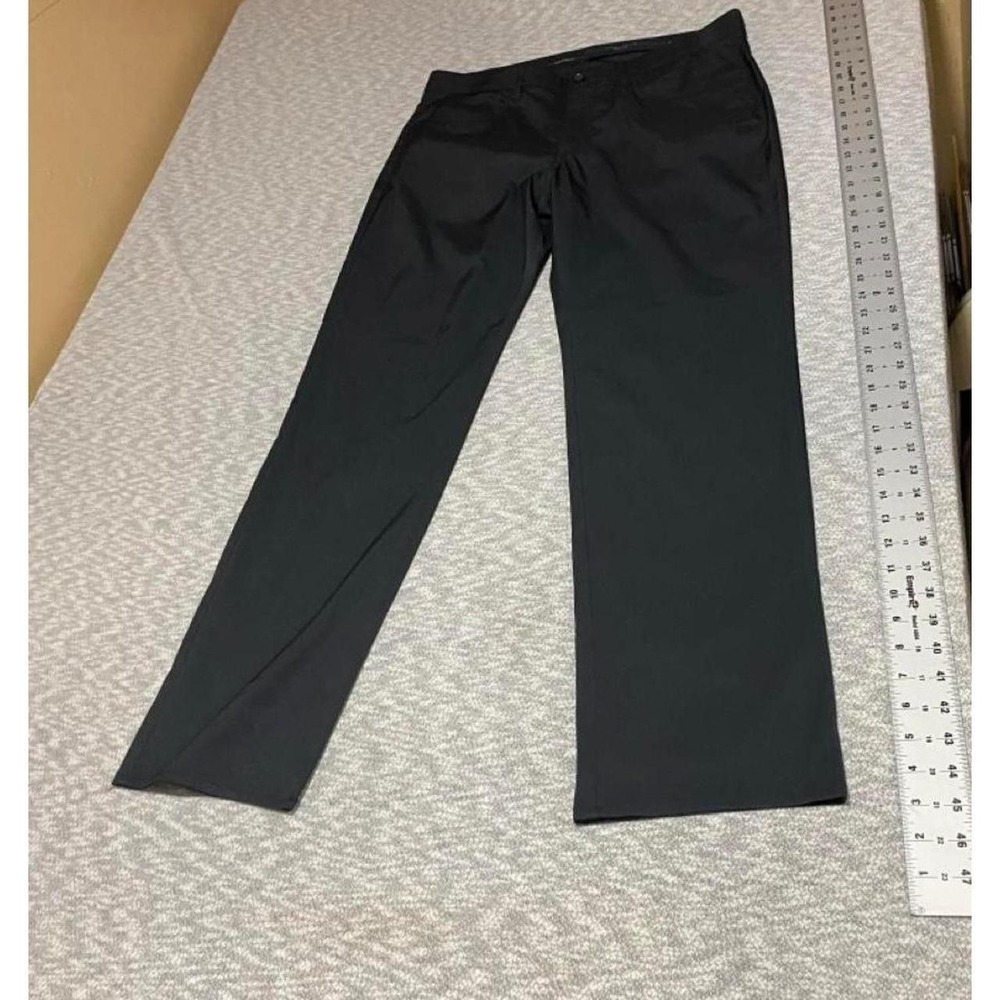 Perry Ellis premium Black Dress Pants men 36x30 Flex Stretch. SKU-B666